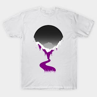 Asexual Asexuality Art pride Sunset T-Shirt